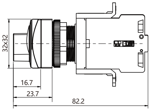 SK22/25-5220-3-RD teknik çizim yandan görünüş